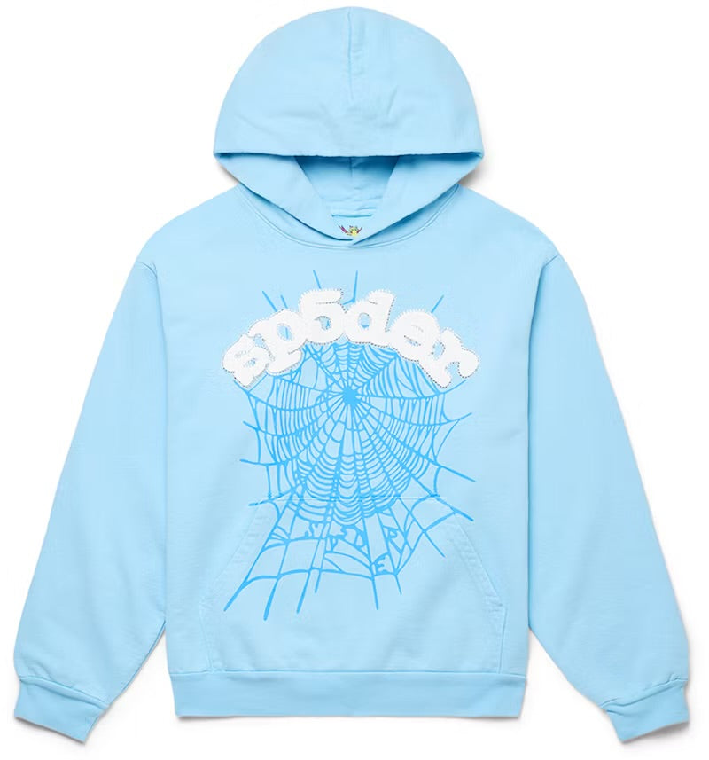 Baby Blue Sp5der Hoodie