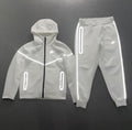 Nike Tech Reflective Fleece Sweat Suit White